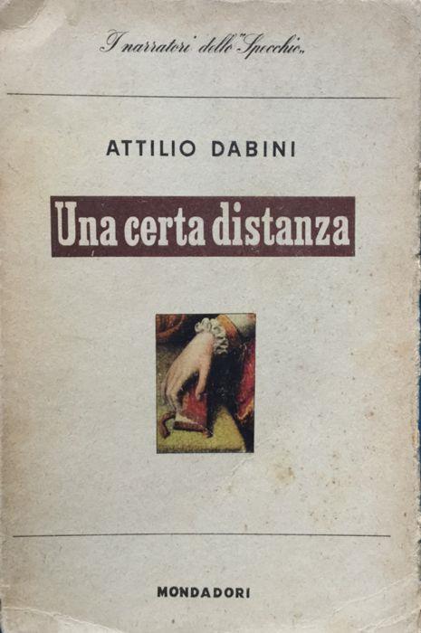 Una certa distanza - Attilio Dabini - copertina