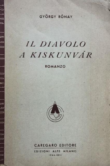 Il Diavolo a Kiskunvar - Gyorgy Ronay - copertina