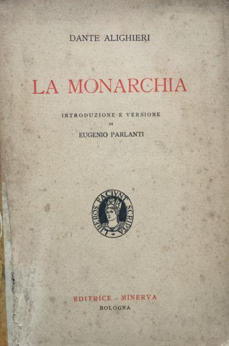 La monarchia - Dante Alighieri - copertina