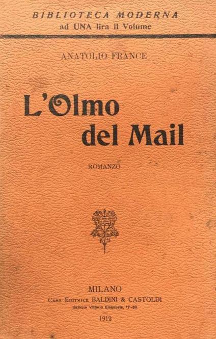 L' olmo del Mail - Anatole France - copertina