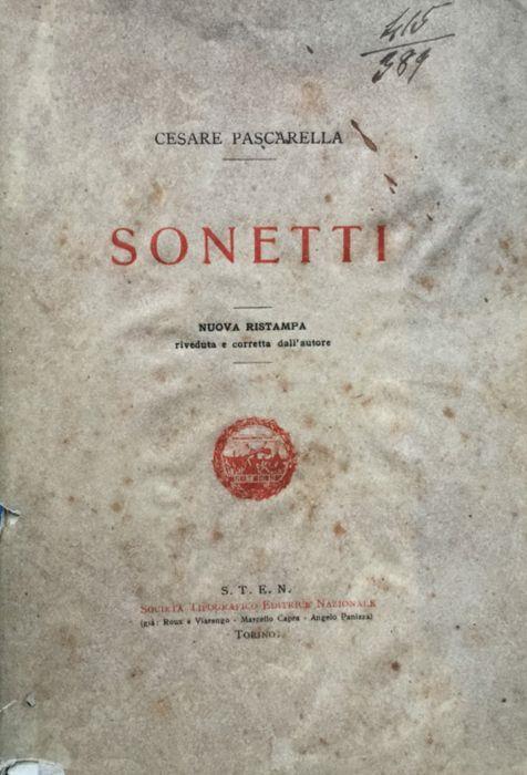 Sonetti - Cesare Pascarella - copertina