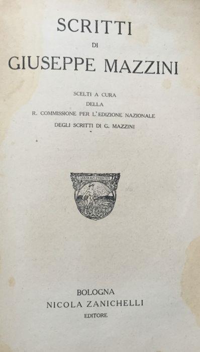 Scritti - Giuseppe Mazzini - copertina