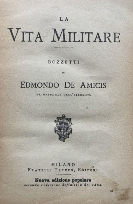La Vita Militare. Bozzetti - Edmondo De Amicis - copertina