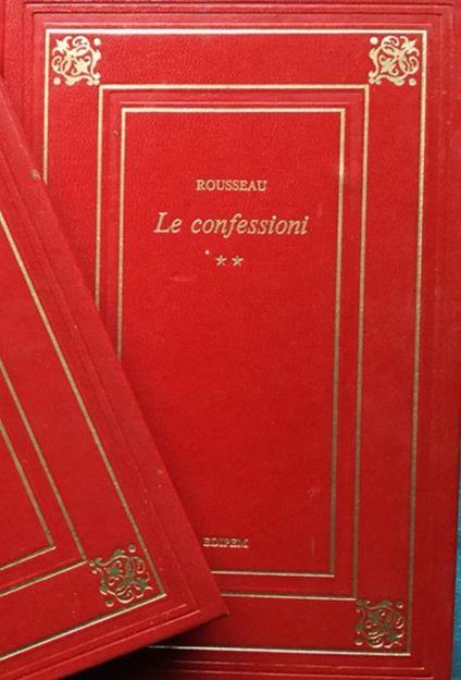 Le confessioni - Jean-Jacques Rousseau - copertina