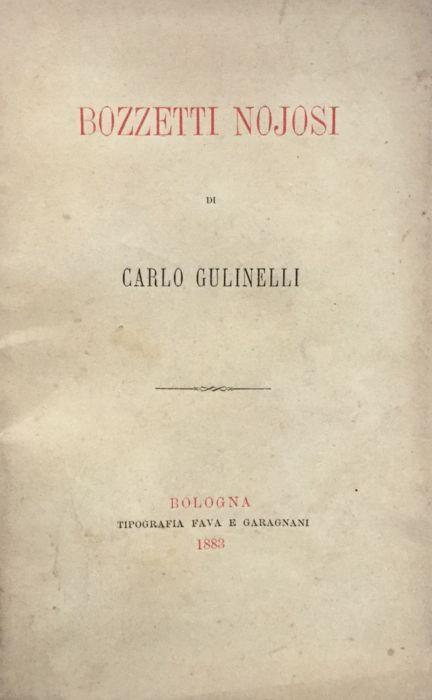 Bozzetti nojosi - Carlo Gallinella - copertina