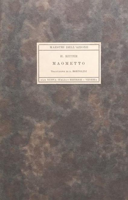 Maometto - Hellmut Ritter - copertina