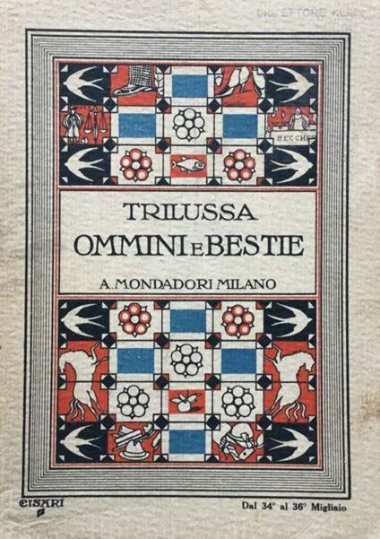 Ommini e bestie - Trilussa - copertina
