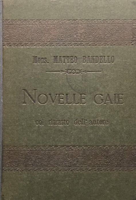Novelle - Matteo Bandello - copertina