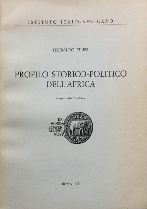 Profilo storico-politico dell'Africa - Teobaldo Filesi - copertina