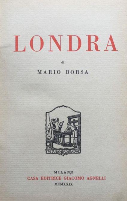 Londra - Mario Borsa - copertina