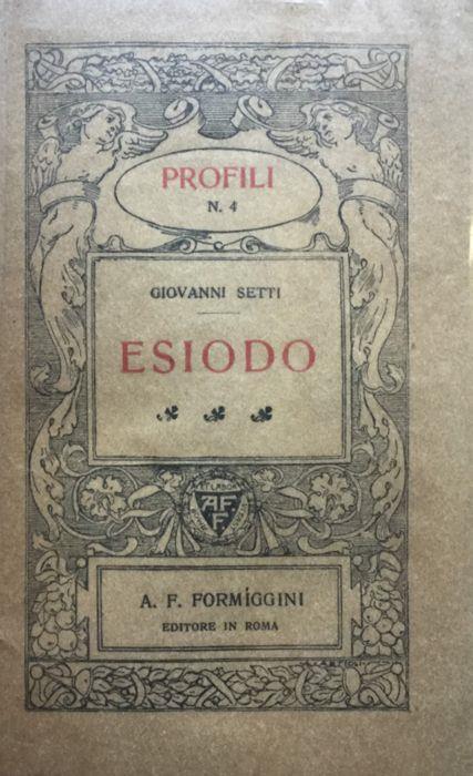 Esiodo - Giovanni Setti - copertina