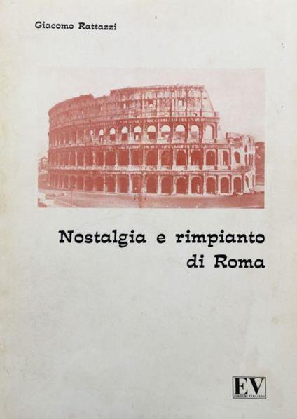 Nostalgia e rimpianto di Roma - copertina