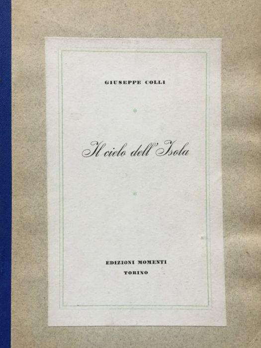 Il cielo dell'isola [poesie] - Giuseppe Colli - copertina