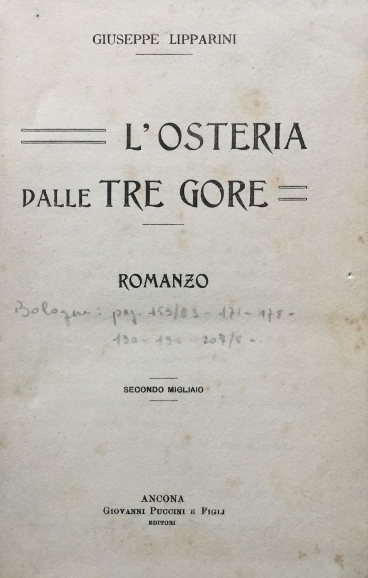 L' Osteria dalle Tre Gore