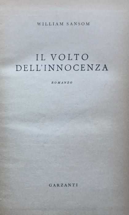 Il volto dell'innocenza - William Sanson - copertina