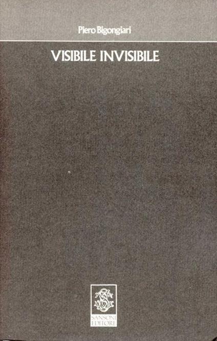 Visibile invisibile - Piero Bigongiari - copertina
