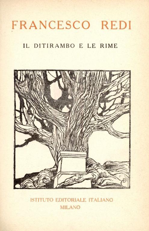 Il ditirambo e le rime - Francesco Redi - copertina