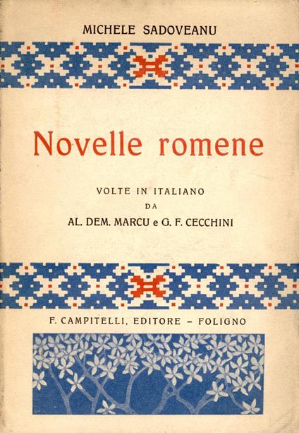 Novelle romene - Mihail Sadoveanu - copertina