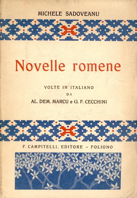 Novelle romene - Mihail Sadoveanu - copertina