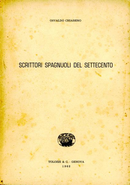 Scrittori spagnuoli del Settecento - copertina