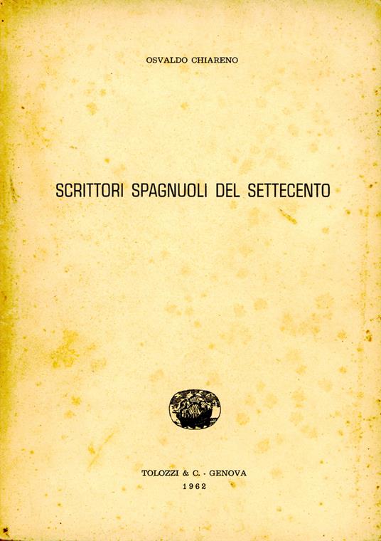 Scrittori spagnuoli del Settecento - copertina
