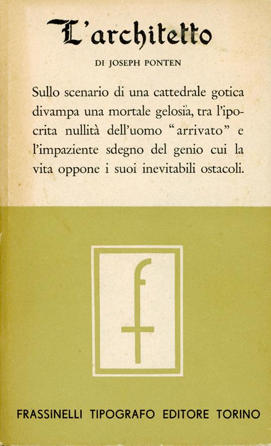 L' architetto - copertina
