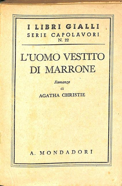 L' uomo vestito di marrone - Agatha Christie - copertina