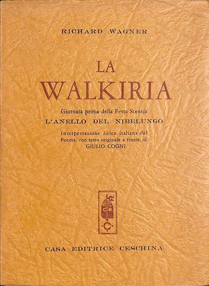 La Walkiria - Richard Wagner - copertina