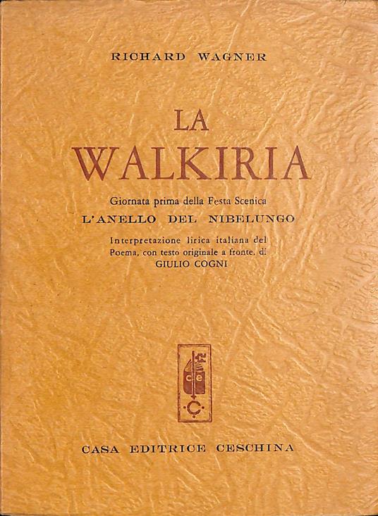La Walkiria - Richard Wagner - copertina