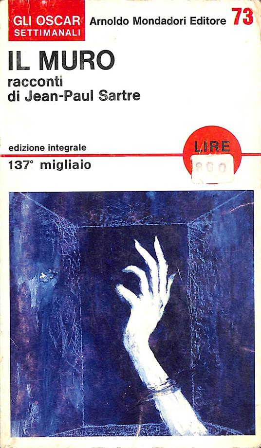 Il muro - Jean-Paul Sartre - copertina