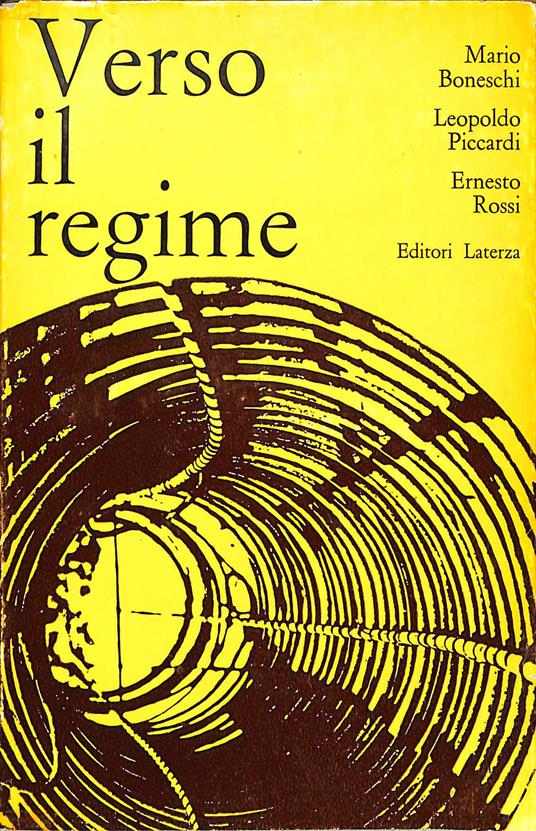 Verso il regime - copertina