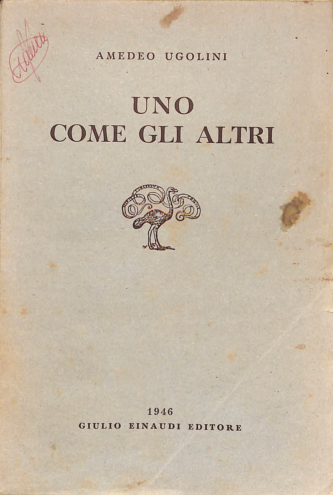 Uno come gli altri : romanzo