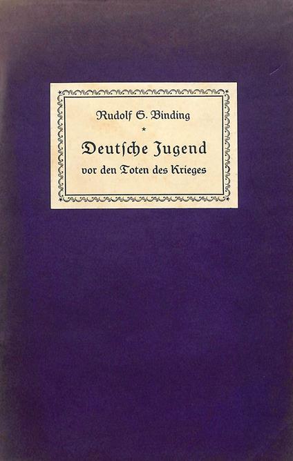Deutsche Jugend vor den Toten des Krieges - copertina