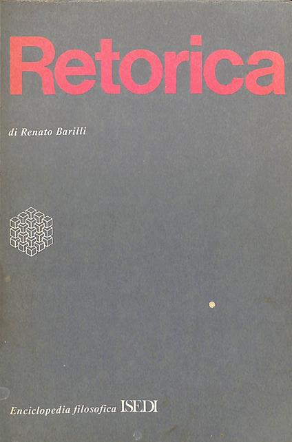 La retorica - Renato Barilli - copertina