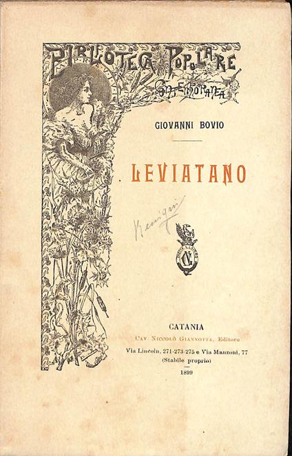 Leviatano - Giovanni Bovio - copertina