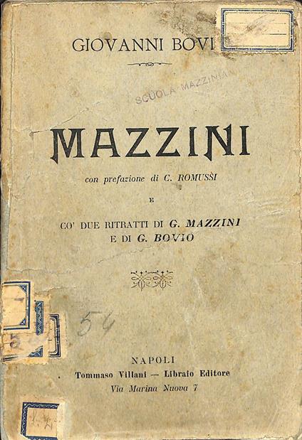 Mazzini - Giovanni Bovio - copertina