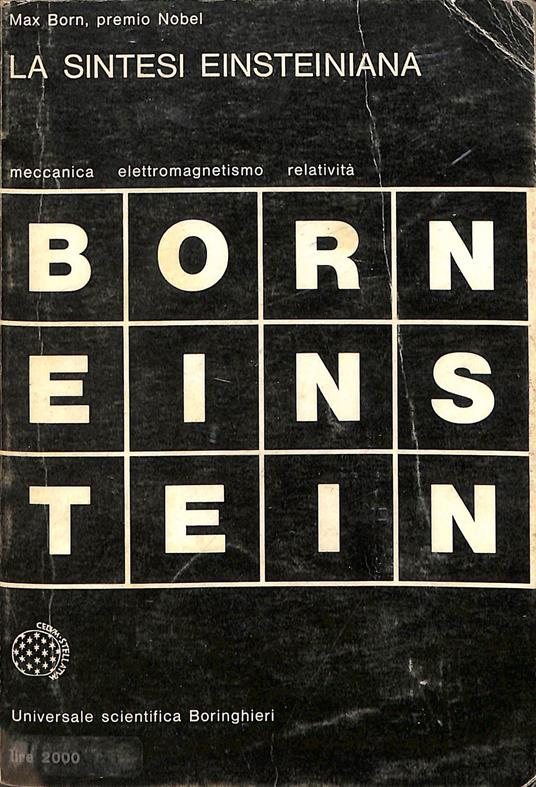 La sintesi einsteiniana - Max Born - copertina
