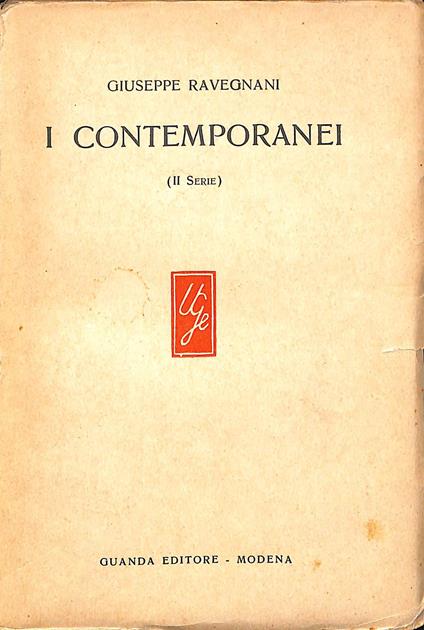 I contemporanei : II serie - Giuseppe Ravegnani - copertina