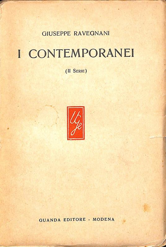 I contemporanei : II serie - Giuseppe Ravegnani - copertina
