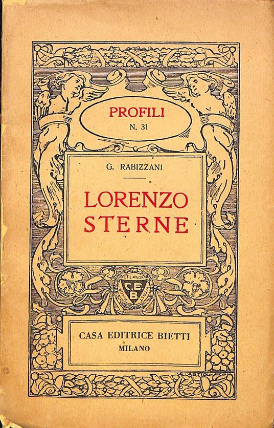Lorenzo sterne - Giovanni Rabizzani - copertina