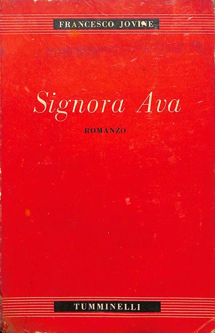 Signora Ava : romanzo - Francesco Jovine - copertina