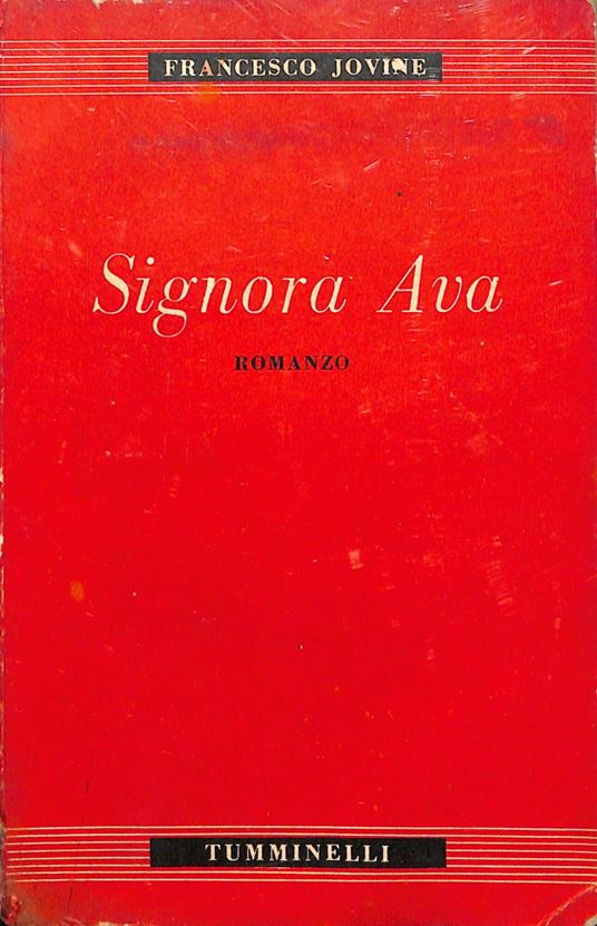 Signora Ava : romanzo - Francesco Jovine - copertina