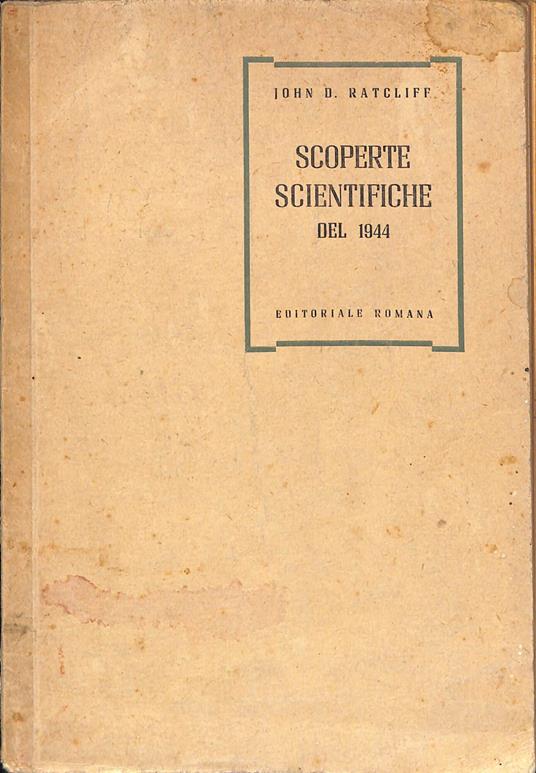 Scoperte scientifiche del 1944 - copertina