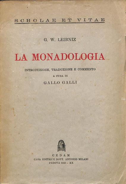 La monadologia - copertina