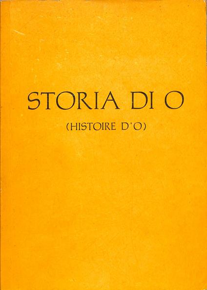 Storia di O - Pauline Réage - copertina
