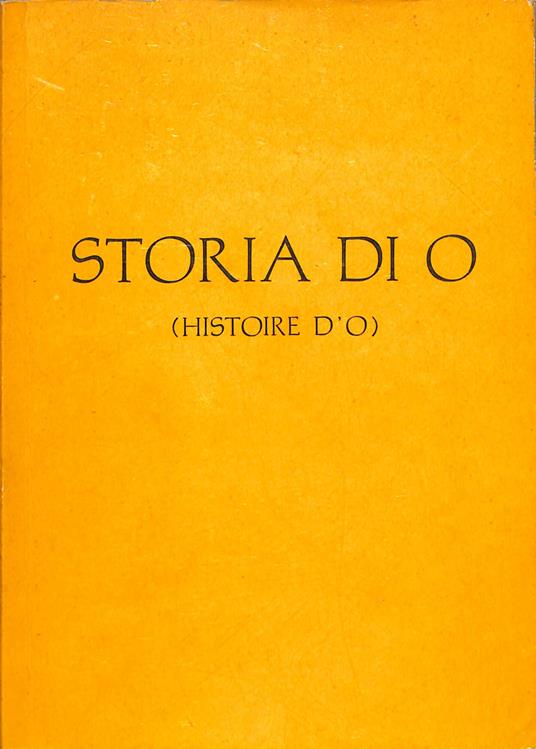 Storia di O - Pauline Réage - copertina