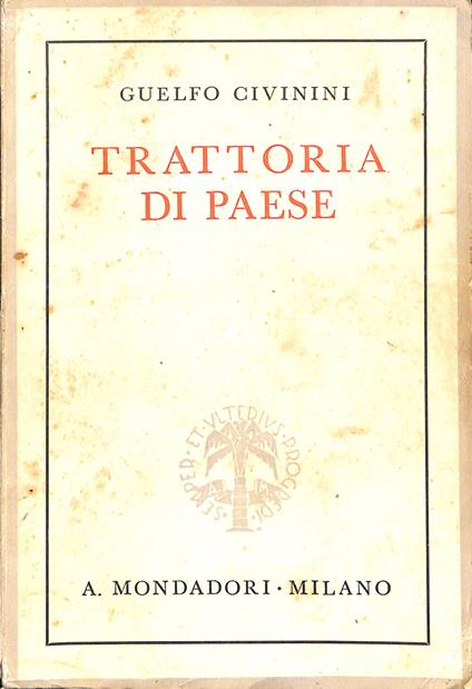 Trattoria di paese - Guelfo Civinini - copertina