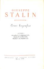Giuseppe Stalin : cenni biografici