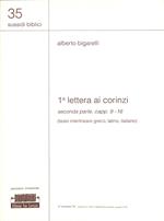 1a Lettera ai Corinzi : seconda parte, capp. 9-16 : (testo interlineare greco, latino, italiano)