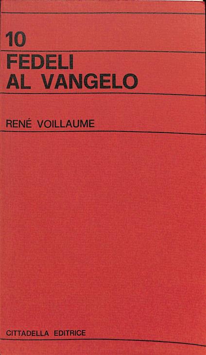 Fedeli al Vangelo - René Voillaume - copertina